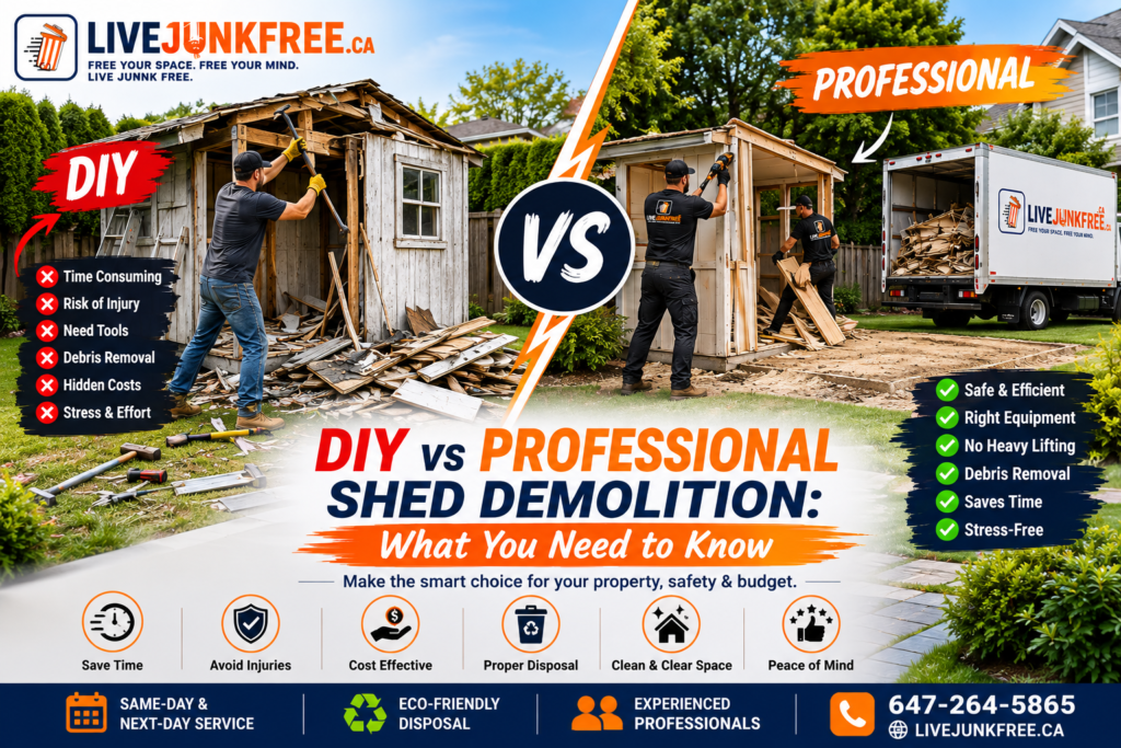DIY vs Professional Shed Demolition What You Need to Know