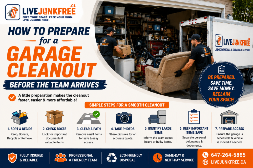 How to Prepare for a Garage Cleanout Before the Team Arrives